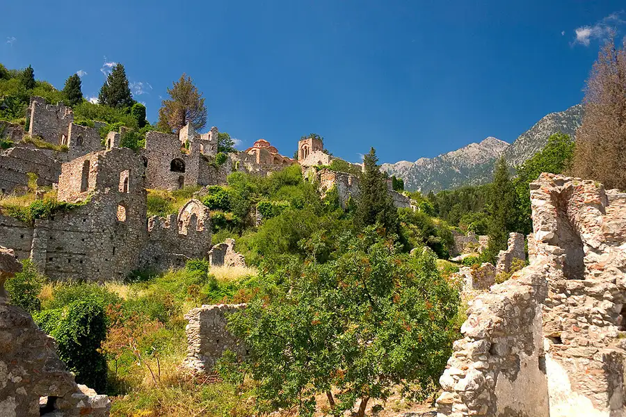 Ερείπια της πόλης του Μυστρά